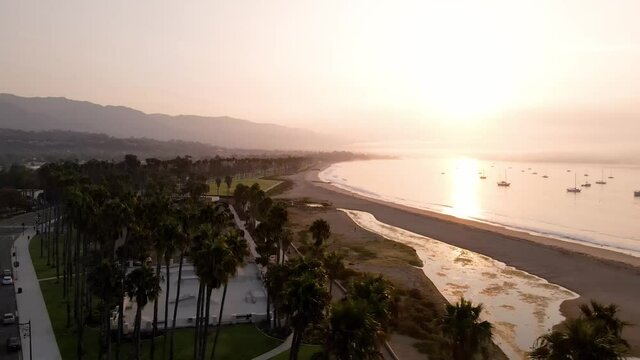 Sunrise: Santa Barbara California Cabrillo Blvd