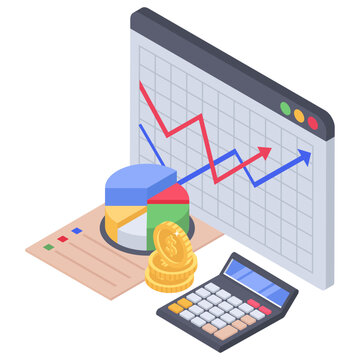 
Isometric design of web development 
