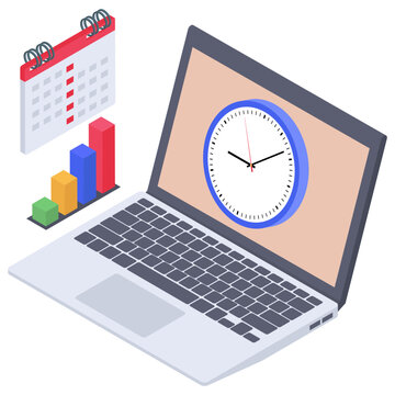 
Isometric design of web development 
