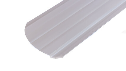 Blockhouse rails for fence colored colorful metal profile elements isolated