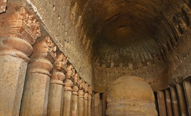 ancient buddhist cave temple in maharashtra