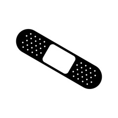 Bandaid adhesive plaster or bandage icon vector