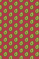 seamless polka pattern background avocado