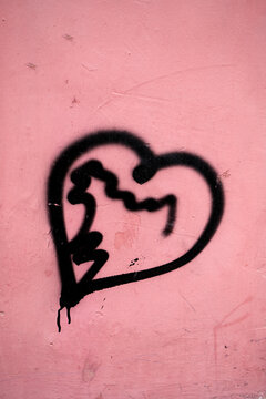 Fototapeta Abstract pastel texture wall heart
