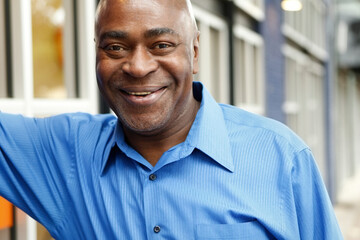 Smiling Black man