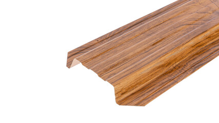 Blockhouse rails for fence colored colorful metal profile elements isolated