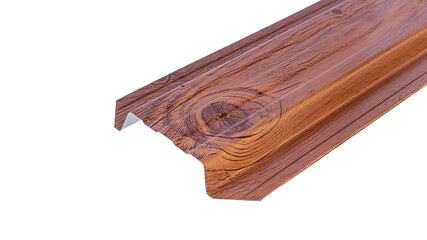 Blockhouse rails for fence colored colorful metal profile elements isolated