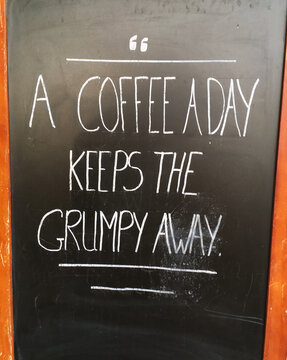 A coffee a day keeps the grumpy away