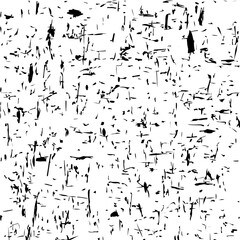 Distressed and scratched texture in vector