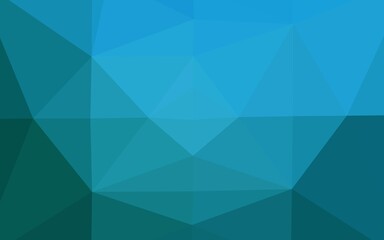 Light BLUE vector blurry triangle pattern. Shining illustration, which consist of triangles. Brand new style for your business design.