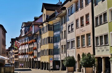 Wil, Ostschweiz, historische Altstadt, Marktgasse
