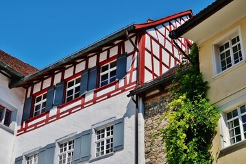 Fototapeta na wymiar Fachwerkhaus, Wil, Ostschweiz