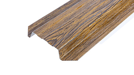 Blockhouse rails for fence colored colorful metal profile elements isolated