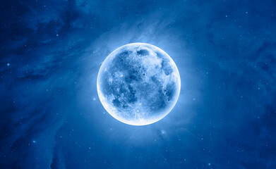 Obraz na płótnie Canvas Full Blue Moon 