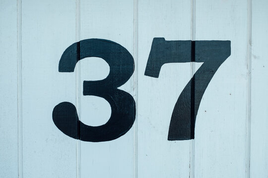 Detail of a wooden beach hut, Norfolk, UK.
