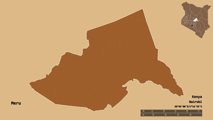 Meru, county of Kenya, zoomed. Pattern
