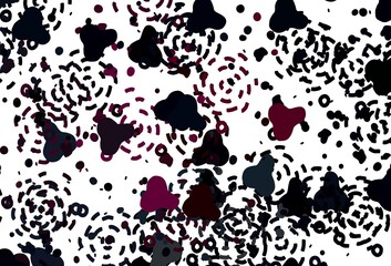 Fototapeta premium Light Pink vector background with abstract shapes.