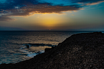 Fototapeta premium Puesta de sol Lanzarote