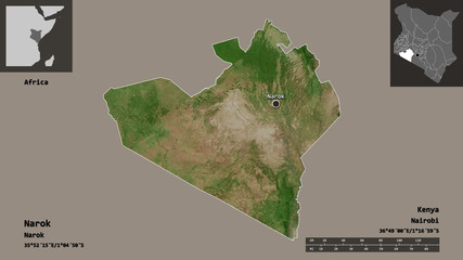 Narok, county of Kenya,. Previews. Satellite