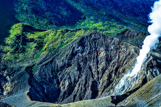 Papandayan Mountain Crater Lake