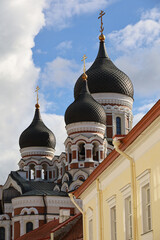 Fototapeta na wymiar The orthodox Alexander Nevsky Cathedral, Tallinn