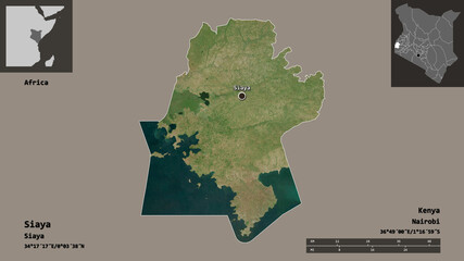Siaya, county of Kenya,. Previews. Satellite