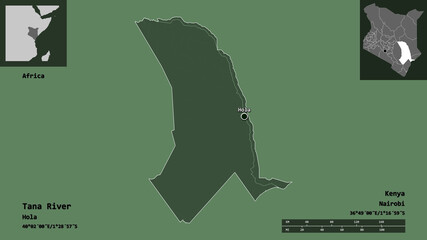 Tana River, county of Kenya,. Previews. Administrative © Yarr65