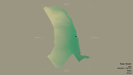 Tana River - Kenya. Bounding box. Relief © Yarr65