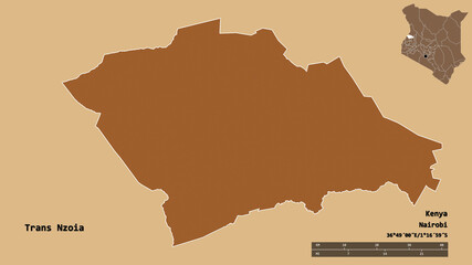 Trans Nzoia, county of Kenya, zoomed. Pattern