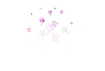 Obraz na płótnie Canvas Light Purple vector abstract design with sakura.