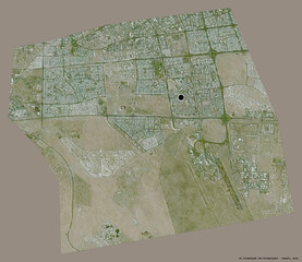 Al Farwaniyah, province of Kuwait, on solid. Satellite