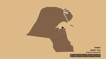 Location of Hawalli, province of Kuwait,. Pattern © Yarr65