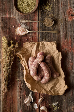 Raw Italian Sausage with Herbs and Spices