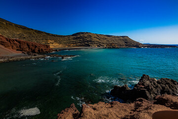 Paisajes del pueblo Golfo Lanzarote
