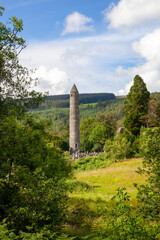 Fototapeta na wymiar Glendalough Roundtower