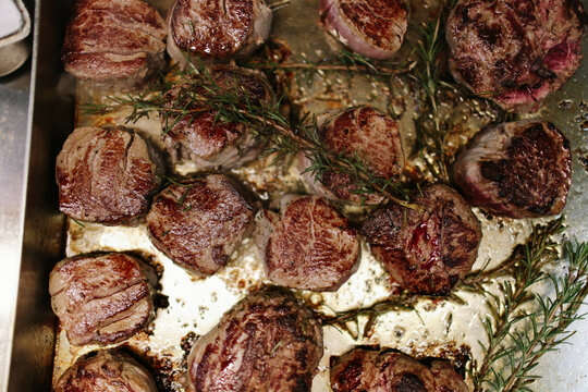 Preparing filet mignon