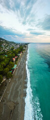 Gagra city of Abkhazia. photos taken on a quadcopter