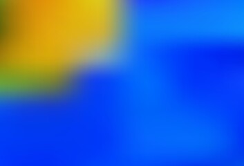 Light Blue, Yellow vector abstract blurred background.