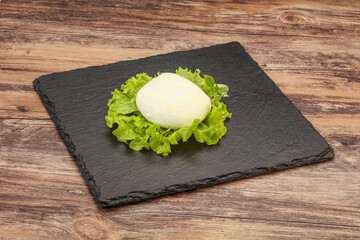 Italian Mozzarella cheese over board