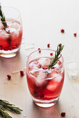 Vodka and Pomegranate Party Cocktail 