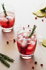 Vodka and Pomegranate Party Cocktail 