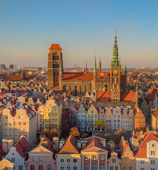 view of the gdansk city 
