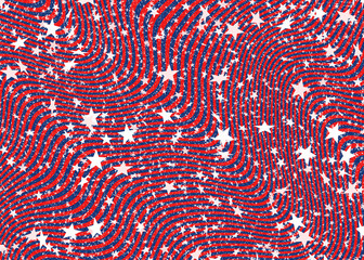 United States Stars and Stripes Election background illustration