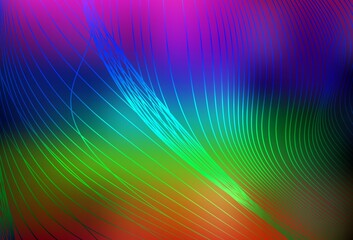 Dark Multicolor vector blurred bright pattern.
