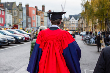 Man in graduation gown Oxford