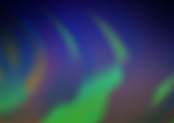 Dark Blue, Green vector blurred shine abstract background. A vague abstract illustration with gradient. A completely new design for your business.