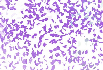 Light Purple vector background with abstract forms.