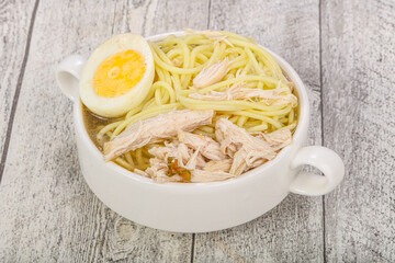 Japanese cuisine - Ramen soup with chicken