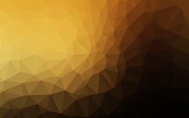 Dark Yellow, Orange vector blurry triangle texture. Colorful illustration in abstract style with gradient. Elegant pattern for a brand book.