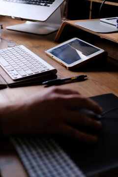 Computer work station.